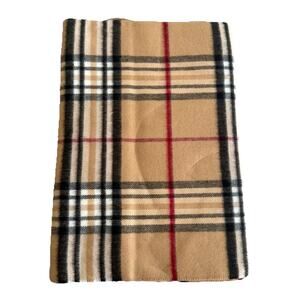 Cashmink V Fraas Scarf Plaid Check 100% Acrylic made in Germany Super Soft NEW